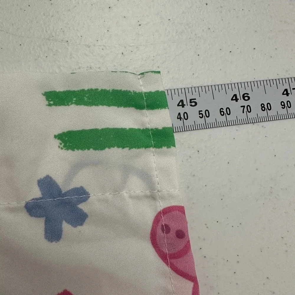 Peppa Pig Rainbow Sunshine White Polyester Fabric Panel 44x58 Cartoon Playroom